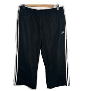 Adidas old school crop 3 stripe pant Lg